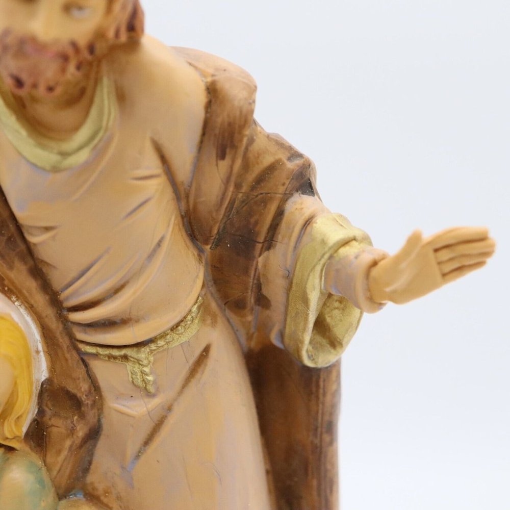Vtg Fontanini Simonetti Holy Family Nativity 799 Spider Mark Italy Depose 6" - Picture 4 of 16